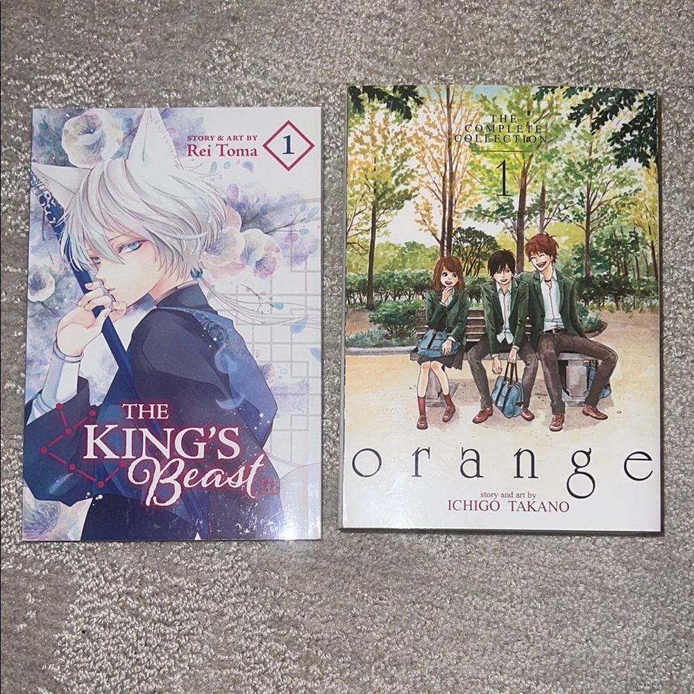 The King's Beast and Orange Manga Set